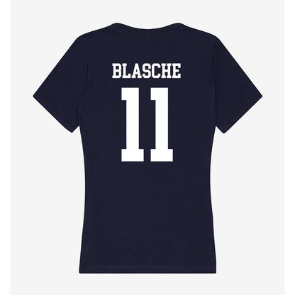 Samford - NCAA Baseball : Mason Blasche - Women's V-Neck T-Shirt-1