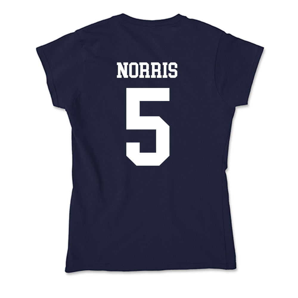 Samford - NCAA Men's Basketball : Cade Norris - Soft Style Women’s T-Shirt-1