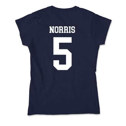 Samford - NCAA Men's Basketball : Cade Norris - Soft Style Women’s T-Shirt-1