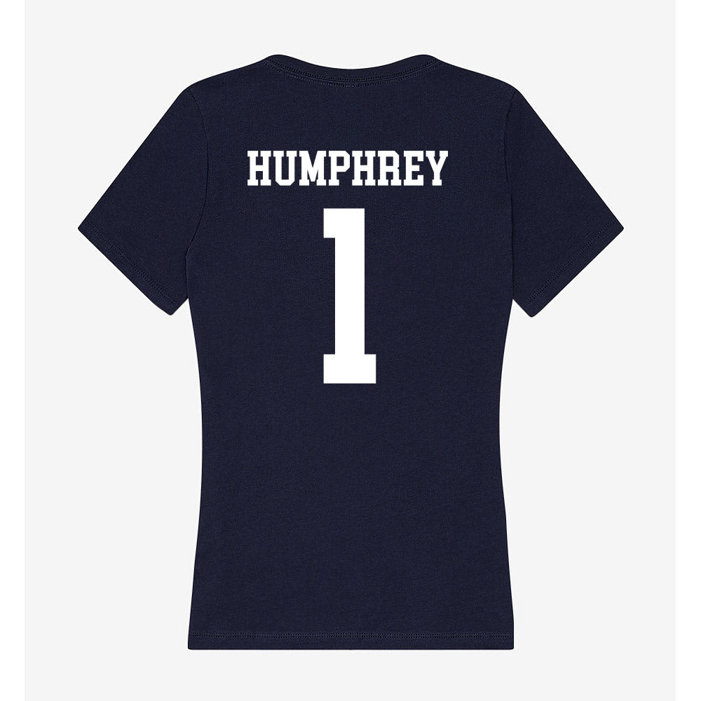 Samford - NCAA Men's Basketball : DaJion Humphrey - Women's V-Neck T-Shirt-1