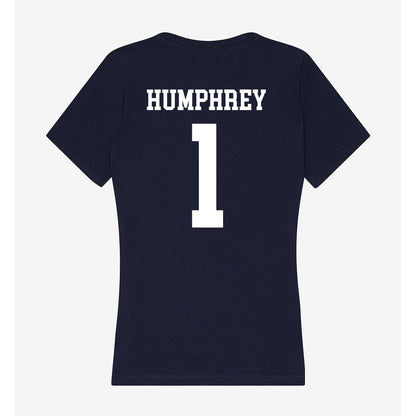 Samford - NCAA Men's Basketball : DaJion Humphrey - Women's V-Neck T-Shirt-1