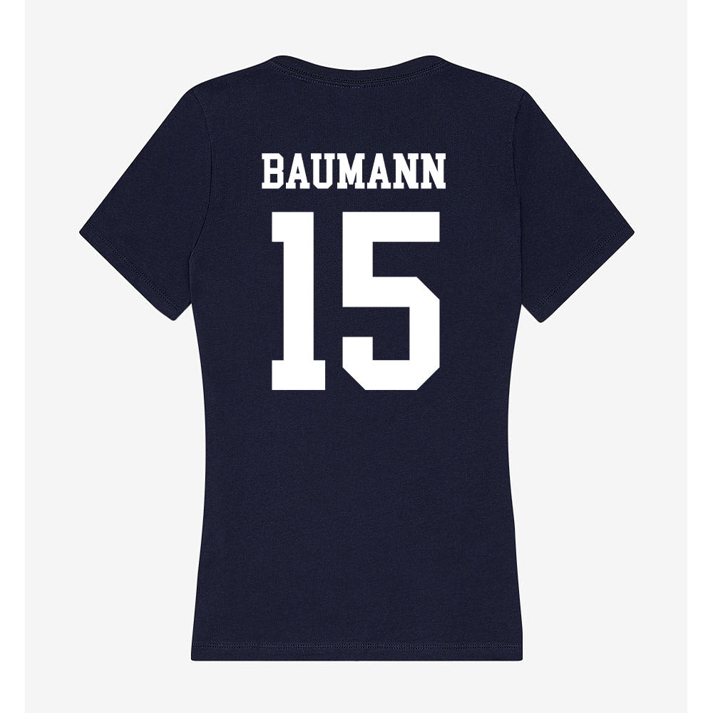 Samford - NCAA Women's Soccer : Ava Baumann - Women's V-Neck T-Shirt-1
