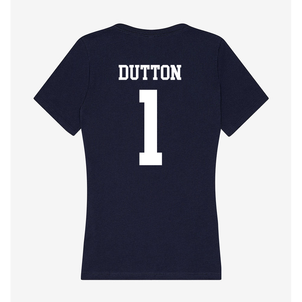 Samford - NCAA Baseball : Pierce Dutton - Women's V-Neck T-Shirt-1