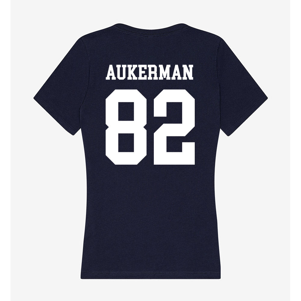 Samford - NCAA Football : Cayden Aukerman - Women's V-Neck T-Shirt-1