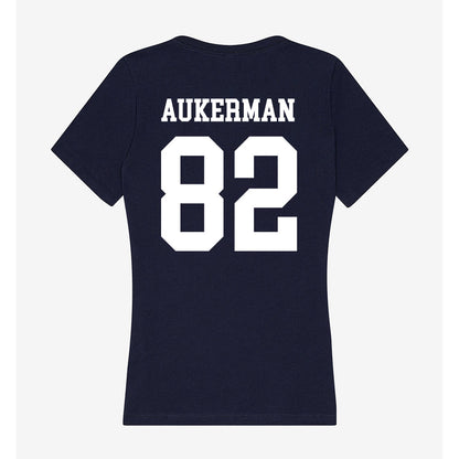 Samford - NCAA Football : Cayden Aukerman - Women's V-Neck T-Shirt-1
