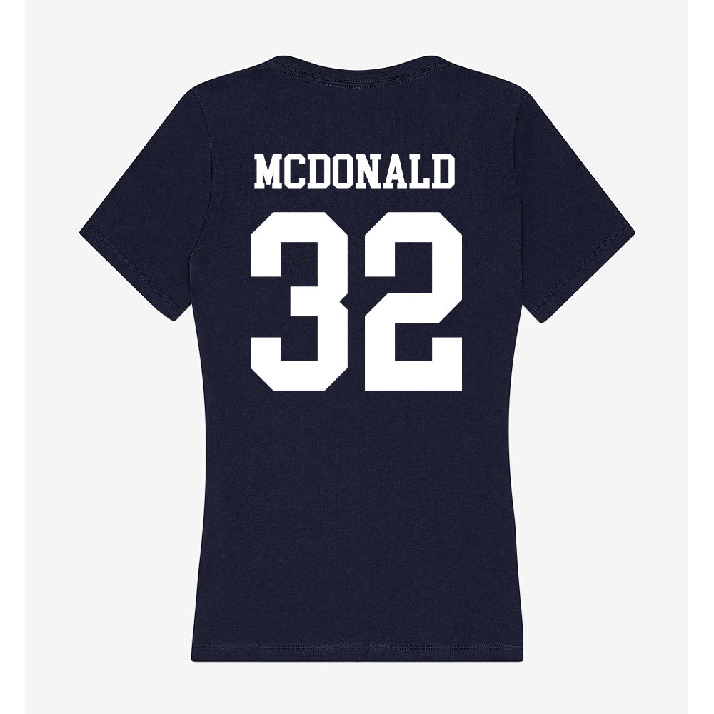 Samford - NCAA Baseball : Parker McDonald - Women's V-Neck T-Shirt-1