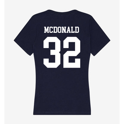 Samford - NCAA Baseball : Parker McDonald - Women's V-Neck T-Shirt-1