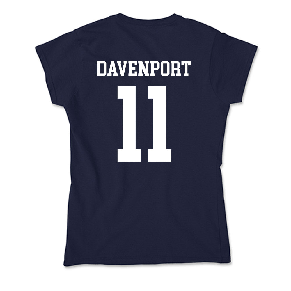 Samford - NCAA Men's Basketball : Cooper Davenport - Soft Style Women’s T-Shirt-1