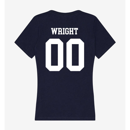 Samford - NCAA Women's Soccer : Abby Wright - Women's V-Neck T-Shirt-1