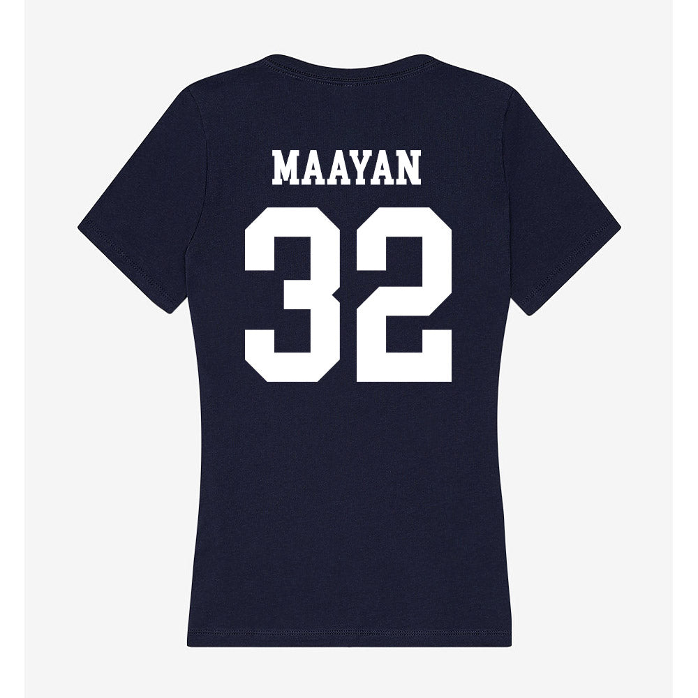 Samford - NCAA Women's Basketball : Yael Maayan - Women's V-Neck T-Shirt-1