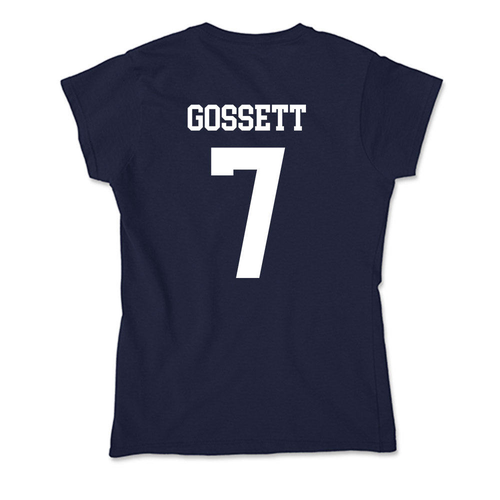 Samford - NCAA Men's Basketball : JD Gossett - Soft Style Women’s T-Shirt-1