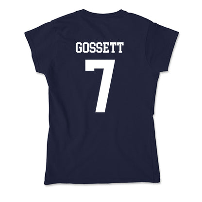 Samford - NCAA Men's Basketball : JD Gossett - Soft Style Women’s T-Shirt-1