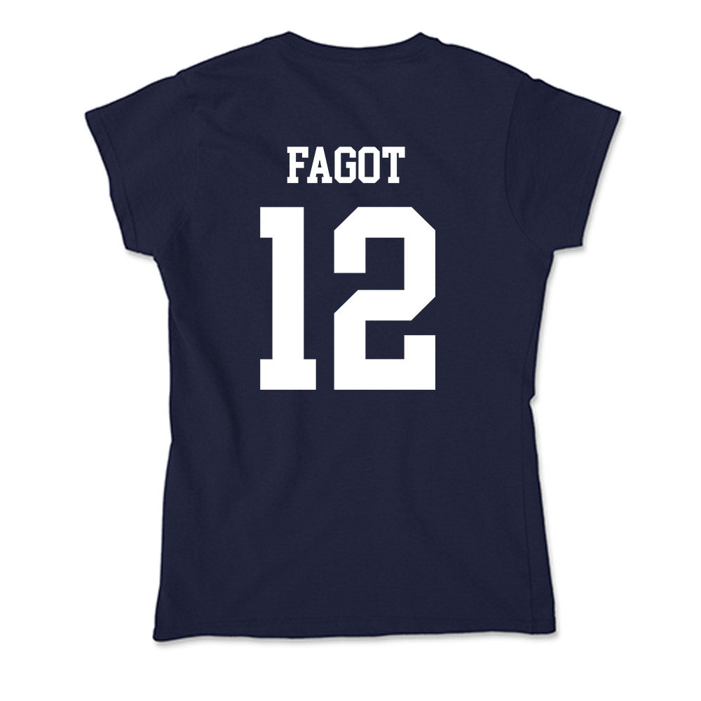 Samford - NCAA Baseball : Christopher Fagot - Soft Style Women’s T-Shirt-1