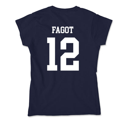 Samford - NCAA Baseball : Christopher Fagot - Soft Style Women’s T-Shirt-1