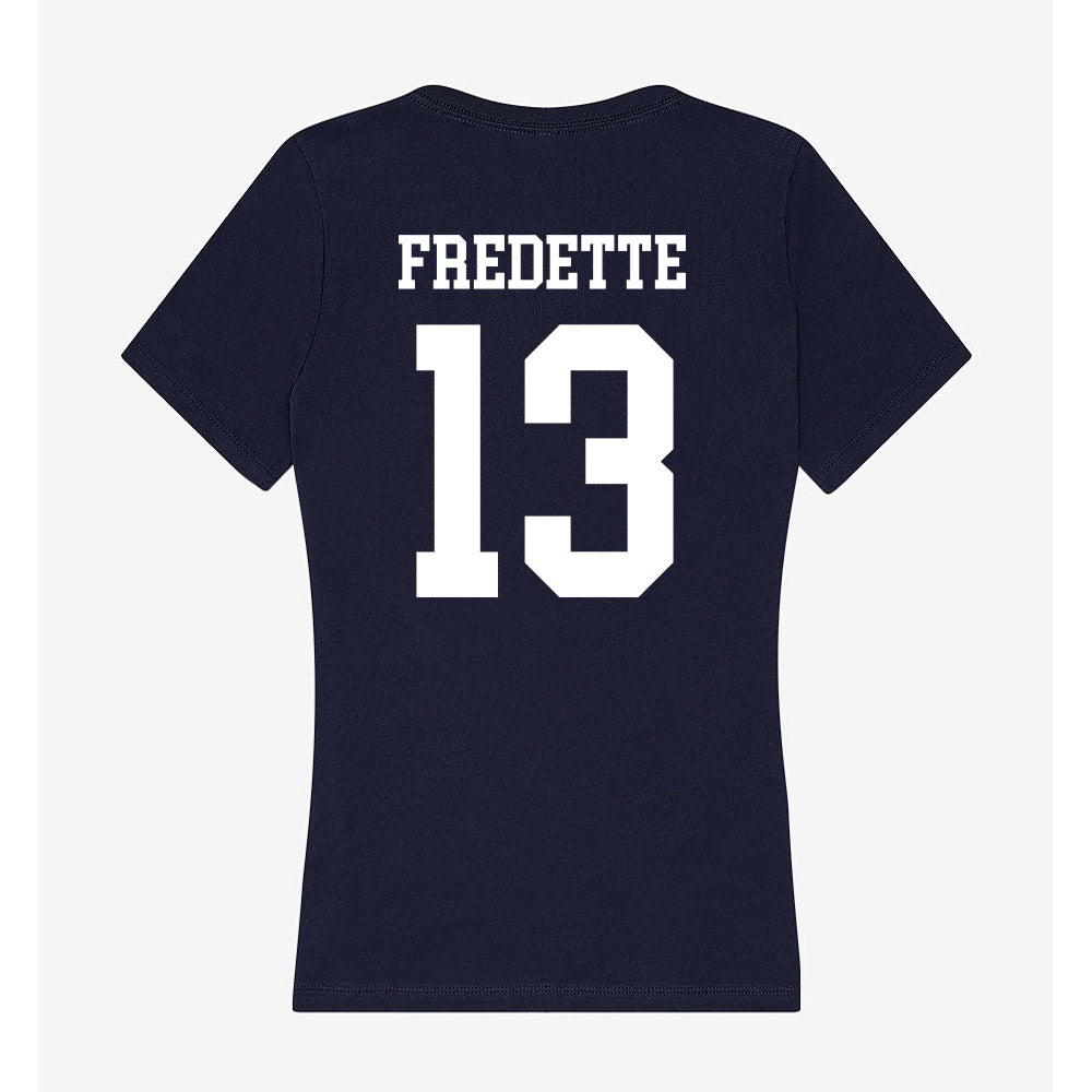 Samford - NCAA Baseball : Michael Fredette - Women's V-Neck T-Shirt-1