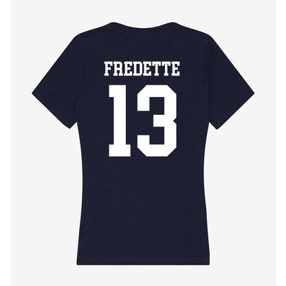 Samford - NCAA Baseball : Michael Fredette - Women's V-Neck T-Shirt-1