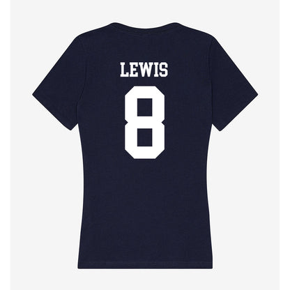 Samford - NCAA Football : Kyree Lewis - Women's V-Neck T-Shirt-1