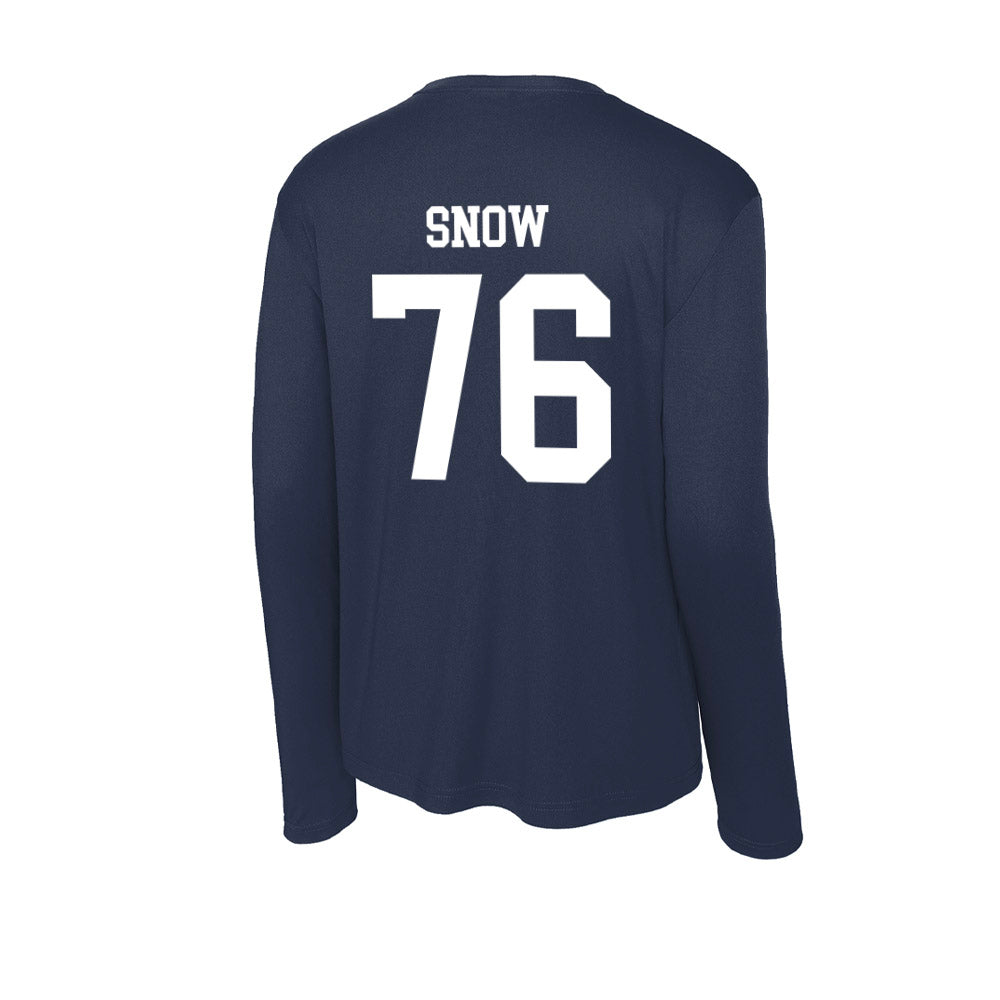 Samford - NCAA Football : Michael Snow - Activewear Long Sleeve T-Shirt-1