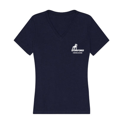 Samford - NCAA Cheerleading : Jayla Duncan - Women's V-Neck T-Shirt-0