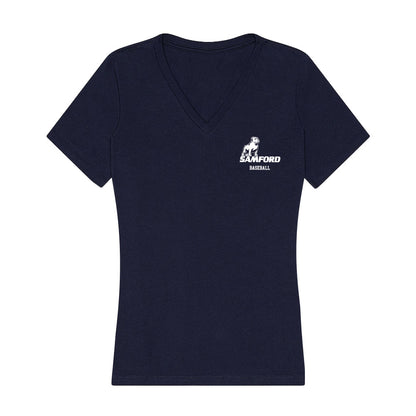 Samford - NCAA Baseball : Michael Fredette - Women's V-Neck T-Shirt-0