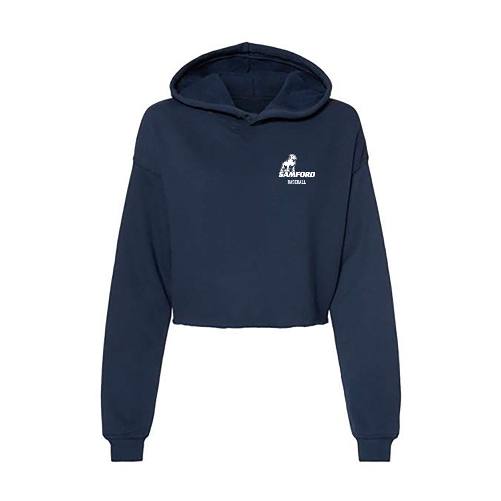 Samford - NCAA Baseball : Jackson Harris - Women's Crop Fleece Hoodie-0