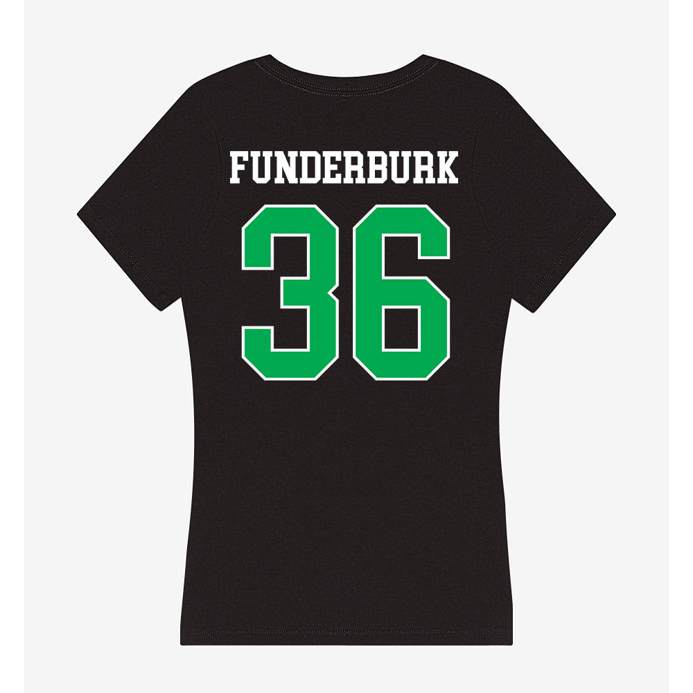 Marshall - NCAA Football : Cole Funderburk - Women's V-Neck T-Shirt-1