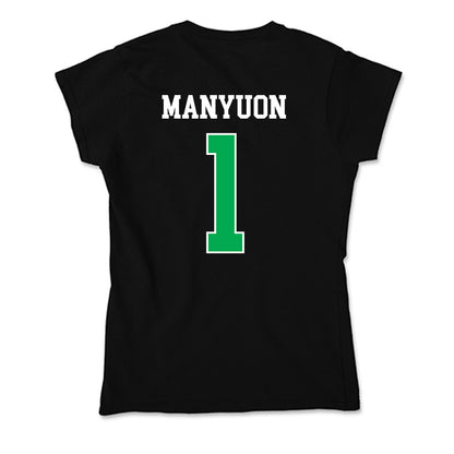 Marshall - NCAA Men's Basketball : Emmanuel Manyuon - Soft Style Women’s T-Shirt-1