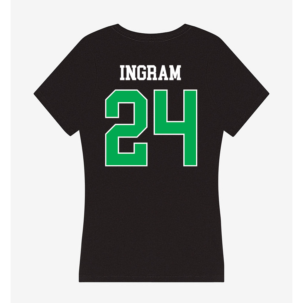 Marshall - NCAA Women's Basketball : Kassie Ingram - Women's V-Neck T-Shirt-1