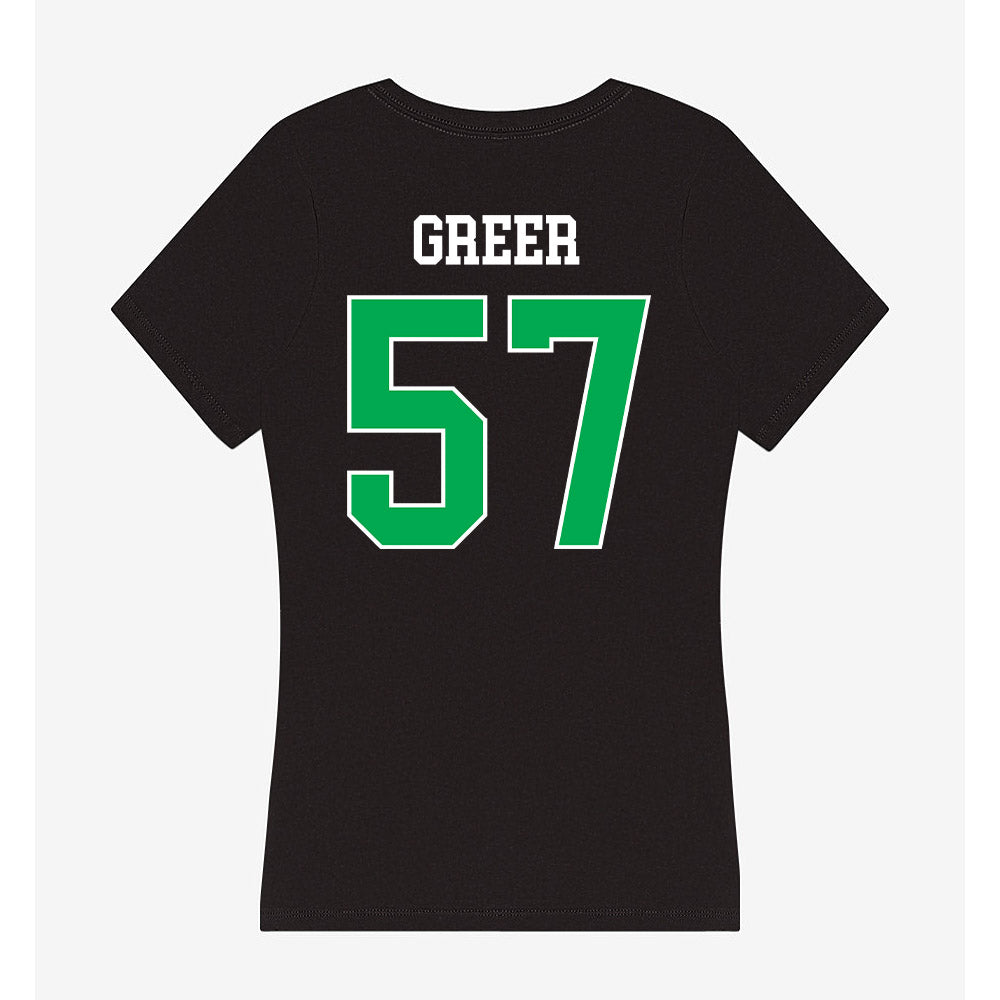 Marshall - NCAA Football : Logan Greer - Women's V-Neck T-Shirt-1