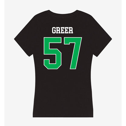Marshall - NCAA Football : Logan Greer - Women's V-Neck T-Shirt-1