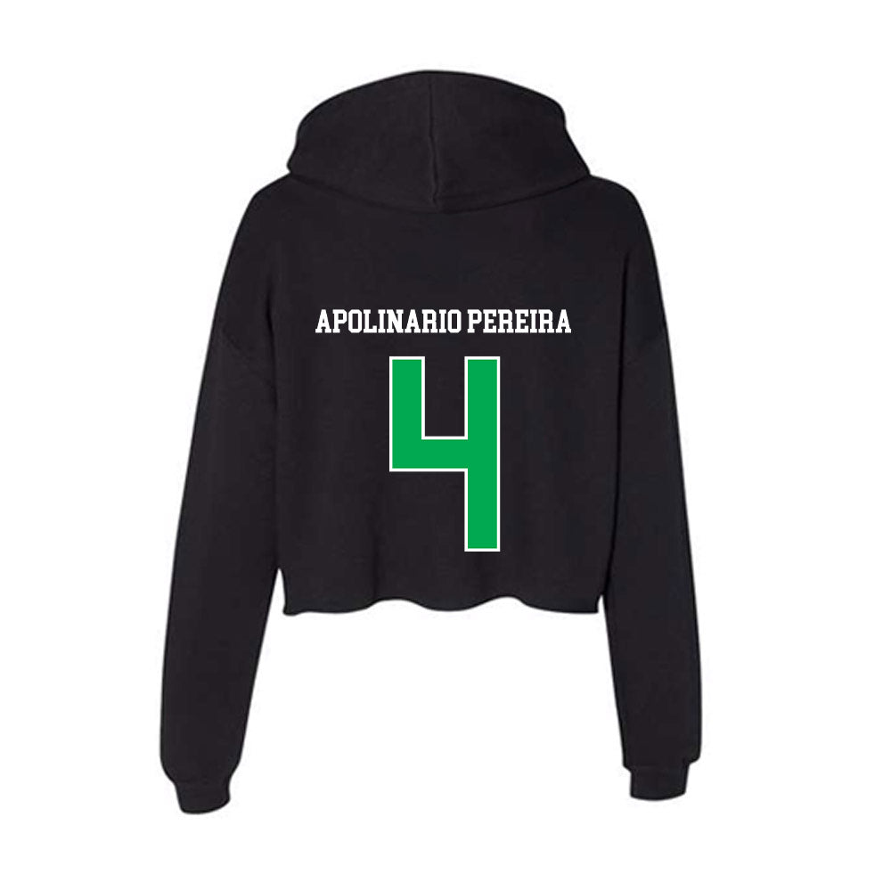 Marshall - NCAA Men's Soccer : Thiago Apolinario Pereira - Women's Crop Fleece Hoodie-1