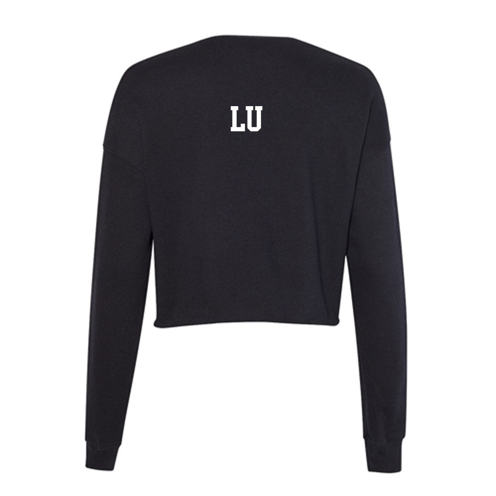 Marshall - NCAA Women's Swimming & Diving : Esther Lu - Women's Cropped Crew Fleece-1