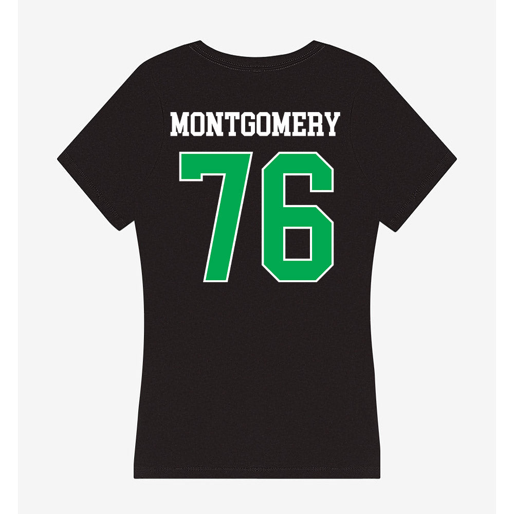 Marshall - NCAA Football : Tariq Montgomery - Women's V-Neck T-Shirt-1
