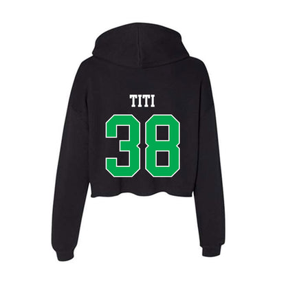 Marshall - NCAA Softball : Tia Titi - Women's Crop Fleece Hoodie-1