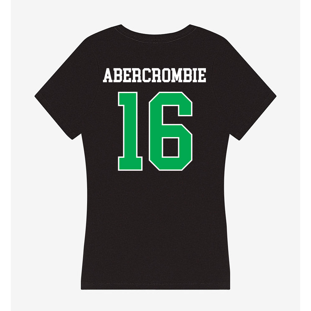 Marshall - NCAA Football : Jalyn Abercrombie - Women's V-Neck T-Shirt-1