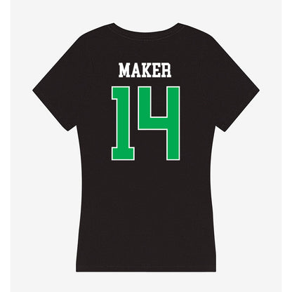 Marshall - NCAA Men's Basketball : Khaman Maker - Women's V-Neck T-Shirt-1