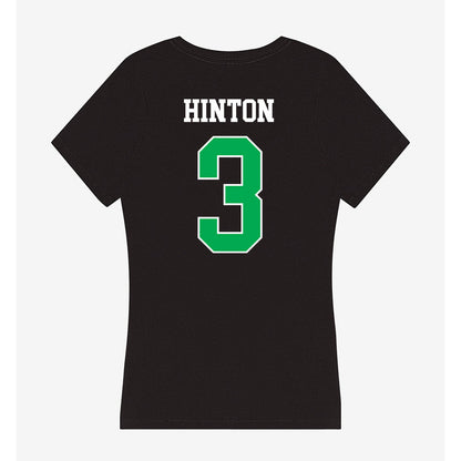 Marshall - NCAA Football : Terrente Hinton - Women's V-Neck T-Shirt-1