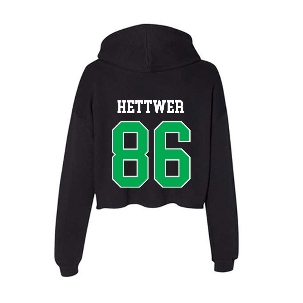 Marshall - NCAA Football : Brandon Hettwer - Women's Crop Fleece Hoodie-1