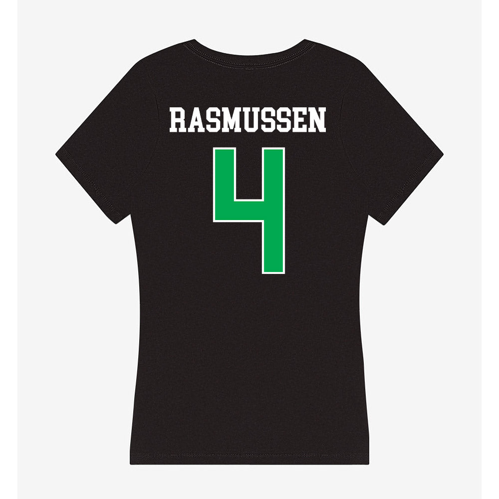 Marshall - NCAA Men's Basketball : Luke Rasmussen - Women's V-Neck T-Shirt-1