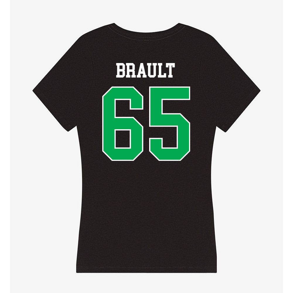 Marshall - NCAA Football : Parker Brault - Women's V-Neck T-Shirt-1