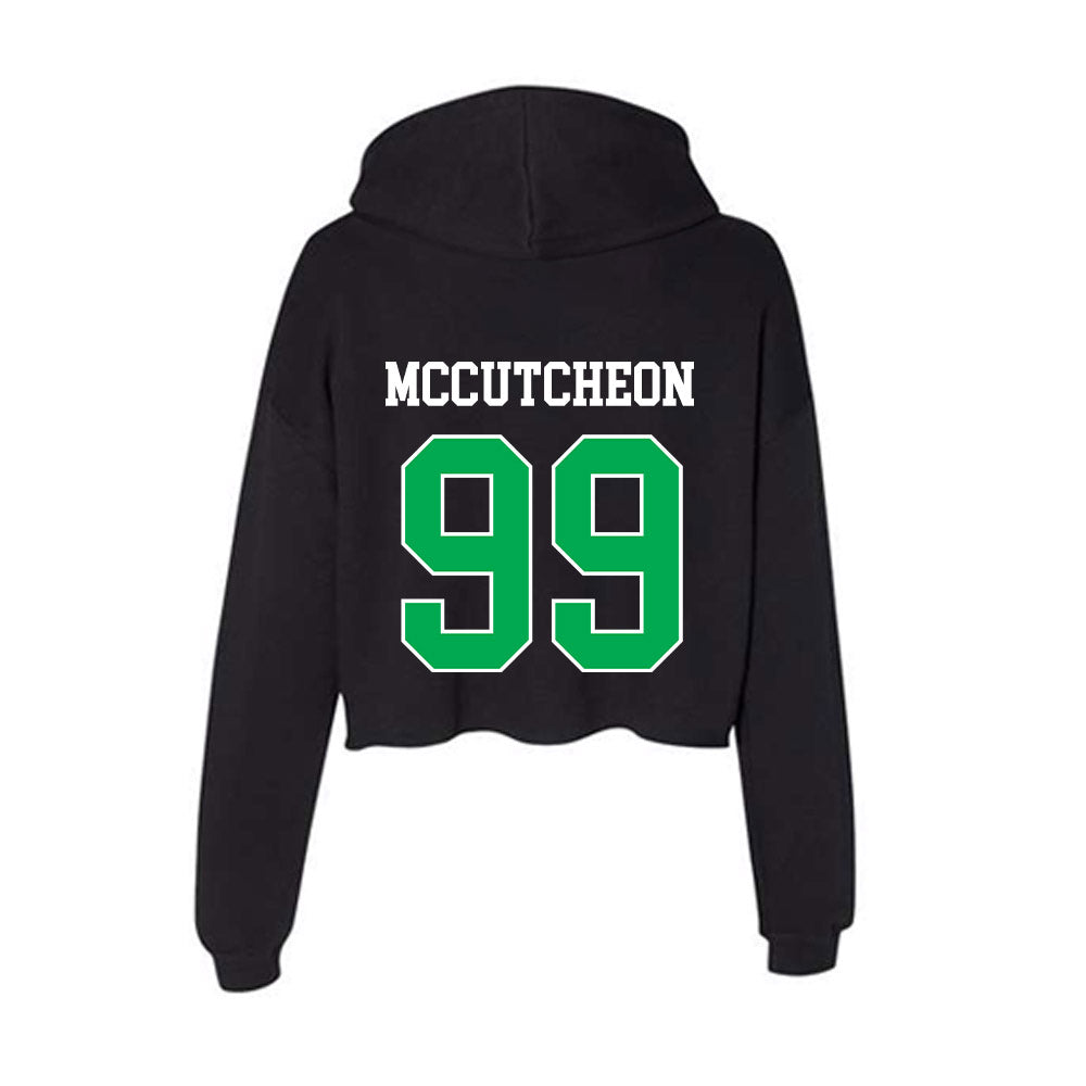 Marshall - NCAA Women's Soccer : Katie McCutcheon - Women's Crop Fleece Hooded Sweatshirt-1