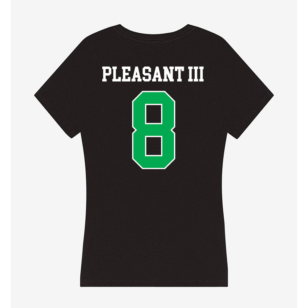 Marshall - NCAA Football : Eddie Pleasant III - Women's V-Neck T-Shirt-1
