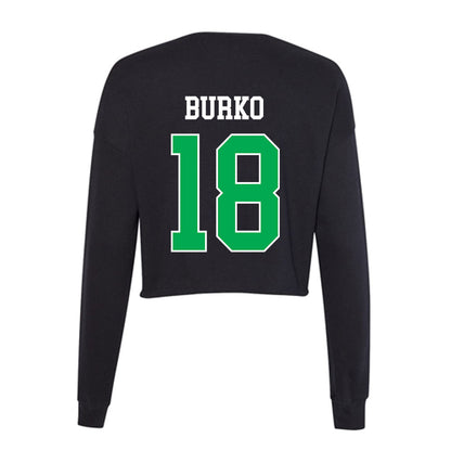 Marshall - NCAA Softball : Sydni Burko - Women's Cropped Crew Fleece-1