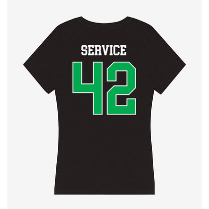 Marshall - NCAA Baseball : Oliver Service - Women's V-Neck T-Shirt-1