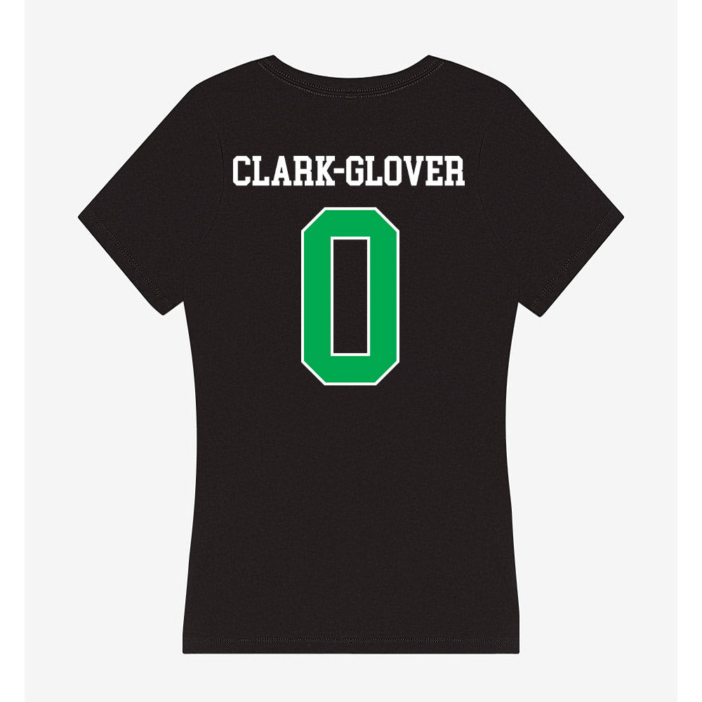 Marshall - NCAA Football : Caleb Clark-Glover - Women's V-Neck T-Shirt-1