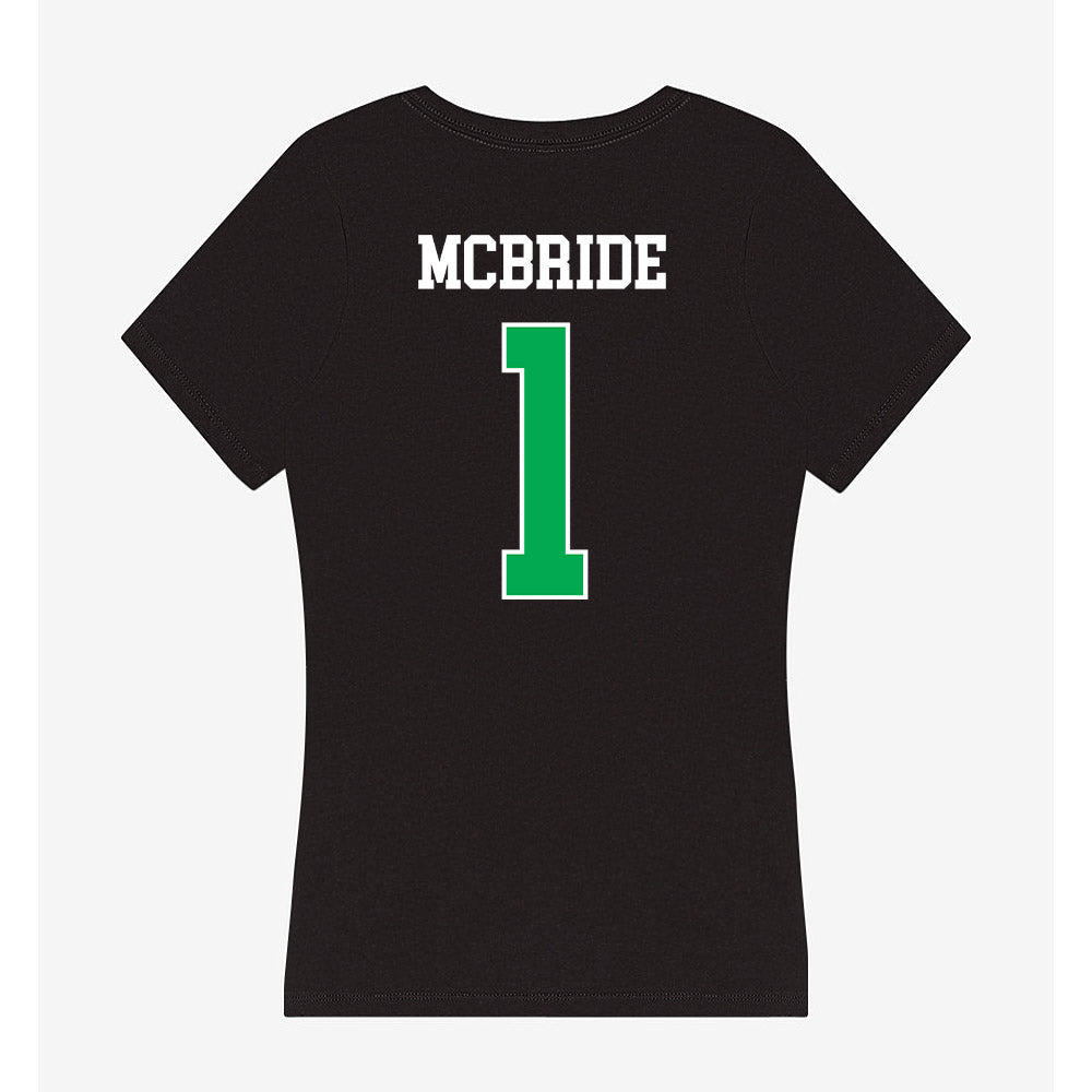Marshall - NCAA Football : Kelvon McBride - Women's V-Neck T-Shirt-1
