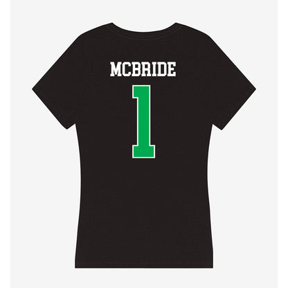 Marshall - NCAA Football : Kelvon McBride - Women's V-Neck T-Shirt-1
