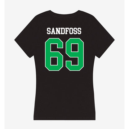 Marshall - NCAA Football : Will Sandfoss - Women's V-Neck T-Shirt-1