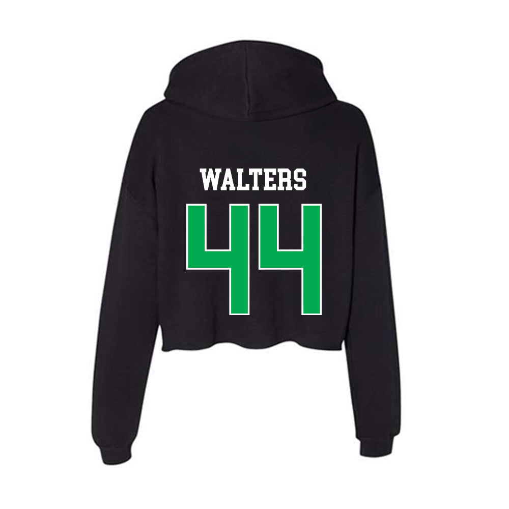 Marshall - NCAA Baseball : Carter Walters - Women's Crop Fleece Hoodie-1