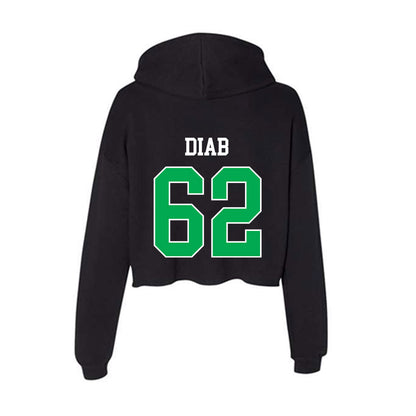 Marshall - NCAA Football : Marwan Diab - Women's Crop Fleece Hoodie-1